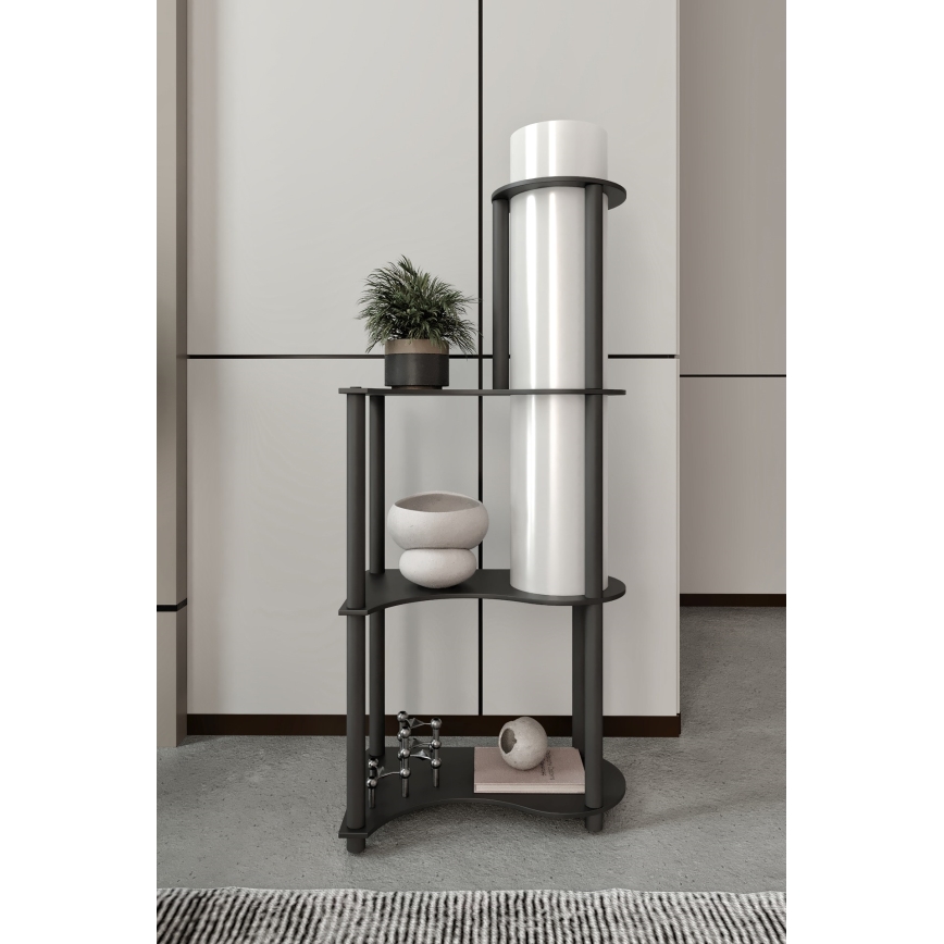 Lampa stojąca z półkami NOTO 1xE27/40W/230V czarna