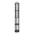 Lampa stojąca z półkami NOTO 1xE27/40W/230V czarna