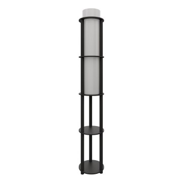 Lampa stojąca z półkami NOTO 1xE27/40W/230V czarna