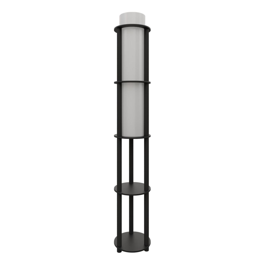 Lampa stojąca z półkami NOTO 1xE27/40W/230V czarna