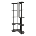 Lampa stojąca z półkami NOTO 1xE27/40W/230V czarna