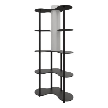 Lampa stojąca z półkami NOTO 1xE27/40W/230V czarna
