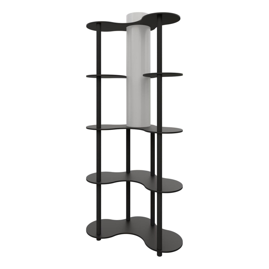 Lampa stojąca z półkami NOTO 1xE27/40W/230V czarna