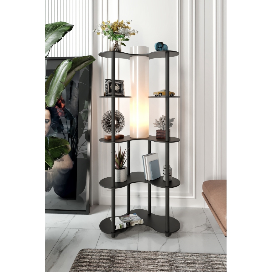 Lampa stojąca z półkami NOTO 1xE27/40W/230V czarna