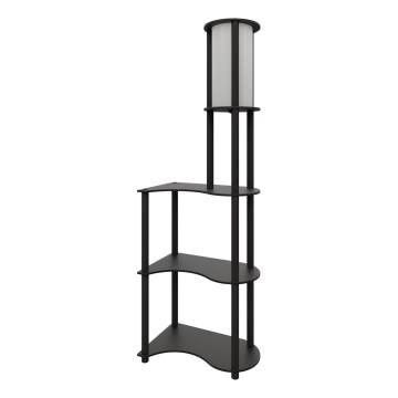 Lampa stojąca z półkami NOTO 1xE27/40W/230V czarna