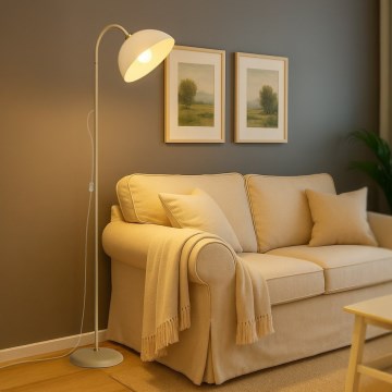 Lampa stojąca ZACK 1xE27/15W/230V beżowa