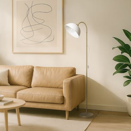 Lampa stojąca ZACK 1xE27/15W/230V beżowa