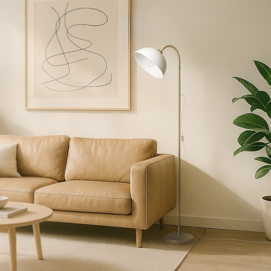 Lampa stojąca ZACK 1xE27/15W/230V beżowa