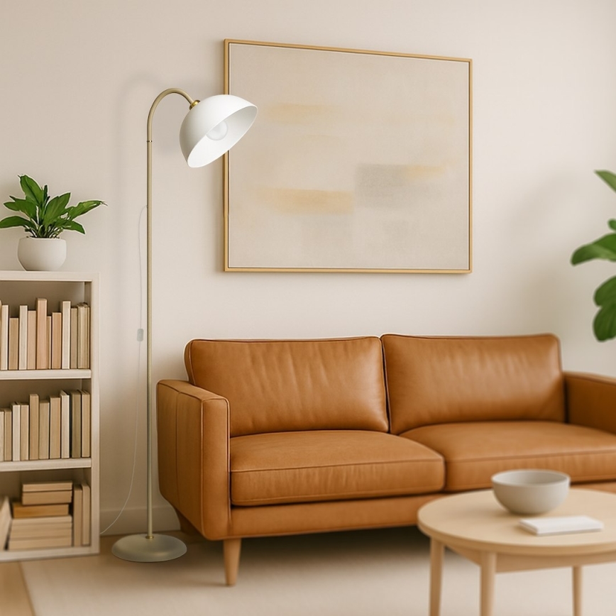 Lampa stojąca ZACK 1xE27/15W/230V beżowa