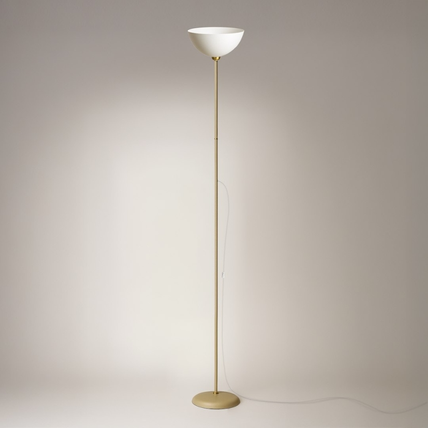 Lampa stojąca ZACK 1xE27/15W/230V beżowa
