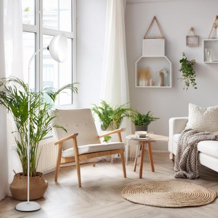 Lampa stojąca ZACK 1xE27/15W/230V biała