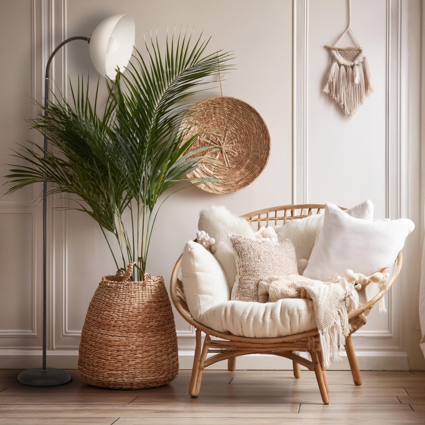 Lampa stojąca ZACK 1xE27/15W/230V czarna