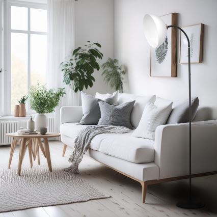 Lampa stojąca ZACK 1xE27/15W/230V czarna