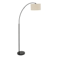 Lampa stojąca ZENITH 1xE27/15W/230V czarna/beżowa