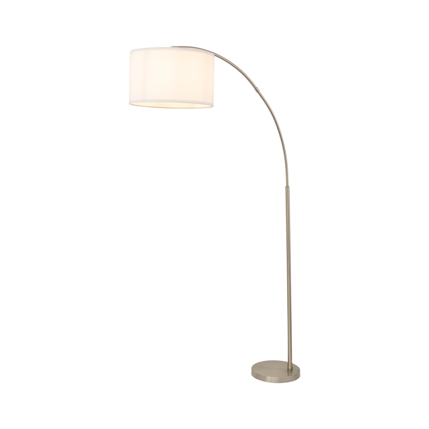 Lampa stojąca ZENITH 1xE27/15W/230V matowy chrom/biały