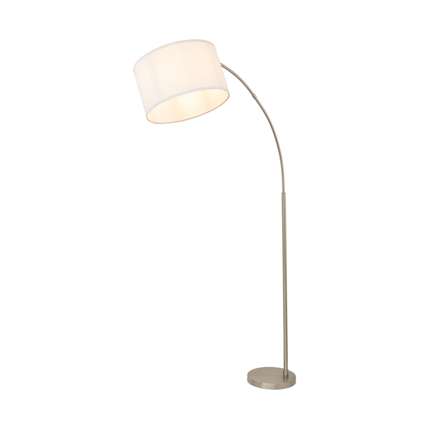 Lampa stojąca ZENITH 1xE27/15W/230V matowy chrom/biały