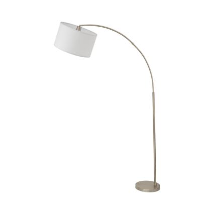 Lampa stojąca ZENITH 1xE27/15W/230V matowy chrom/biały