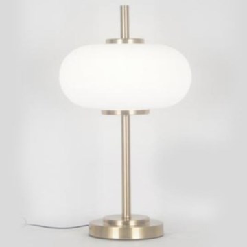 Lampa stołowa 1xE14/3W/230V biały/mosiądz