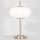 Lampa stołowa 1xE14/3W/230V biały/mosiądz