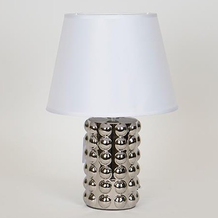 Lampa stołowa 1xE14/40W/230V biały/chrom błyszczący