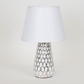 Lampa stołowa 1xE14/40W/230V biały/srebrny