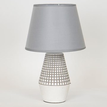 Lampa stołowa 1xE14/40W/230V biały/szary