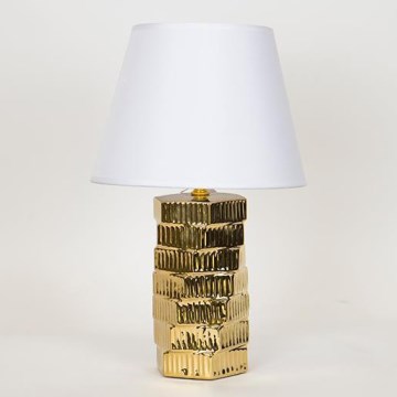 Lampa stołowa 1xE14/40W/230V biały/złoty