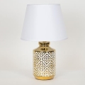 Lampa stołowa 1xE14/40W/230V biały/złoty
