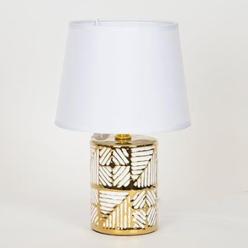Lampa stołowa 1xE14/40W/230V biały/złoty