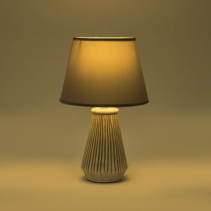 Lampa stołowa 1xE14/40W/230V patyna/szary