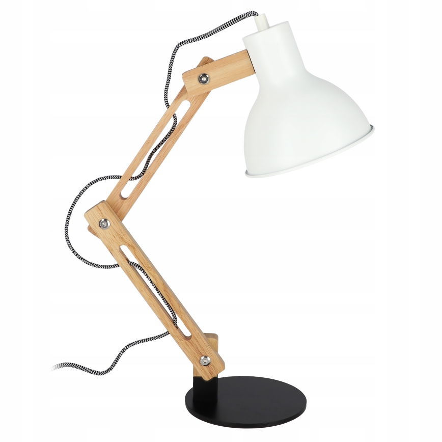 Lampa stołowa 1xE27/40W/230V biała/czarna