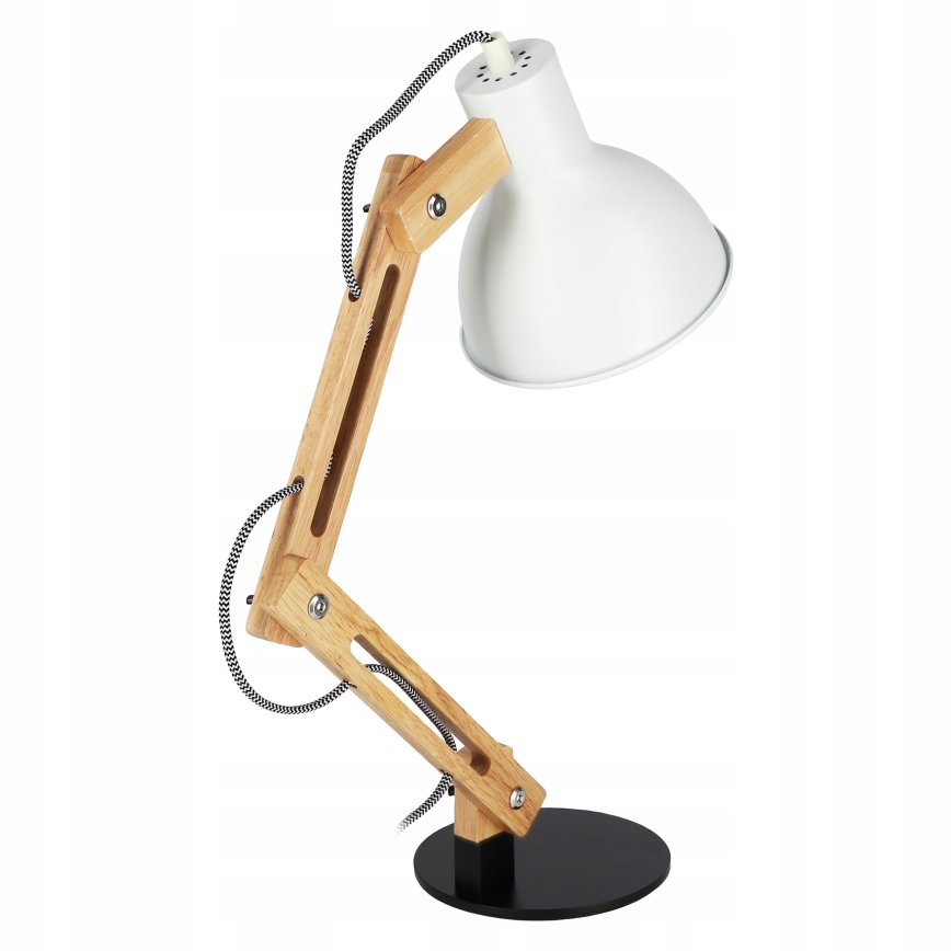 Lampa stołowa 1xE27/40W/230V biała/czarna