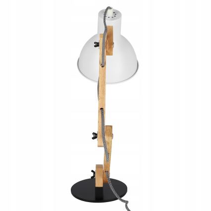 Lampa stołowa 1xE27/40W/230V biała/czarna