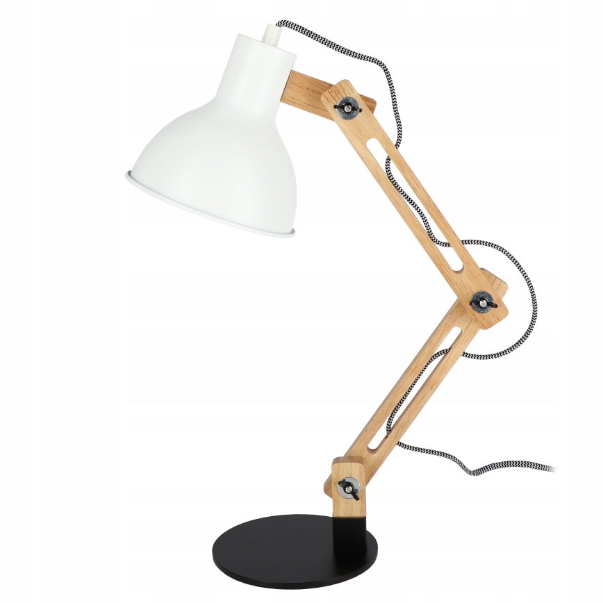 Lampa stołowa 1xE27/40W/230V biała/czarna