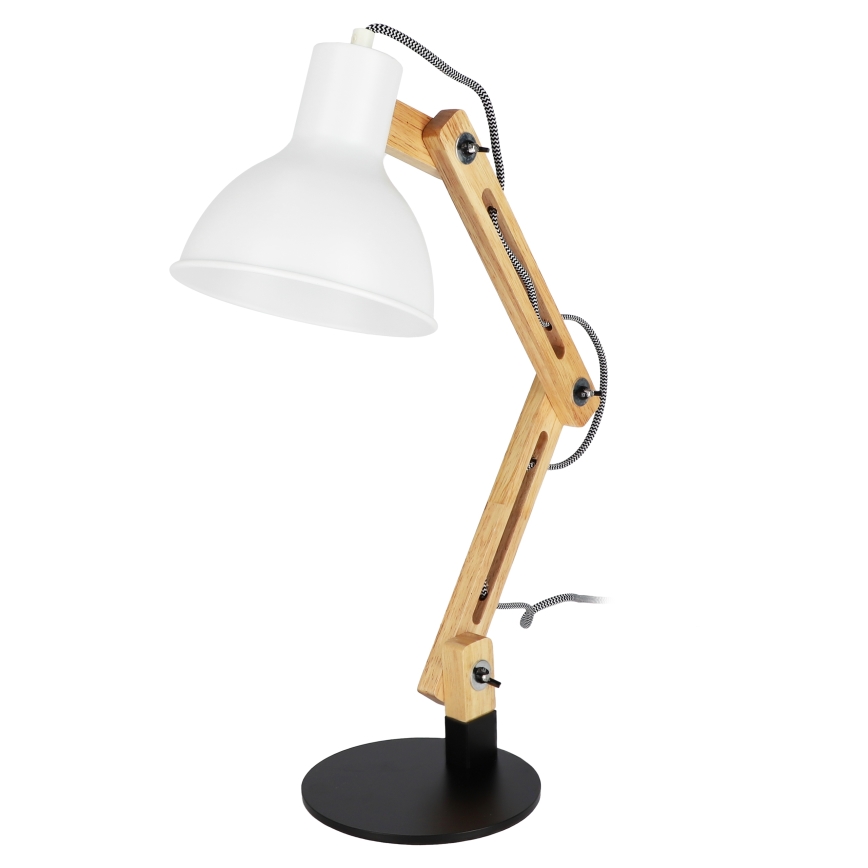 Lampa stołowa 1xE27/40W/230V biała/czarna
