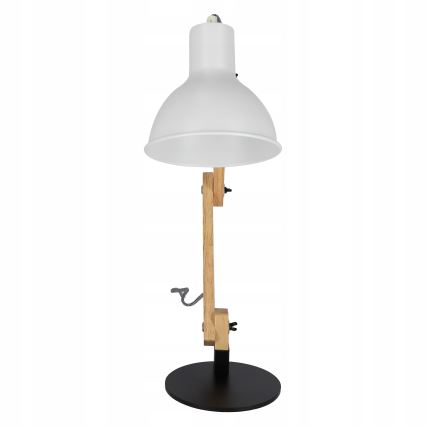 Lampa stołowa 1xE27/40W/230V biała/czarna