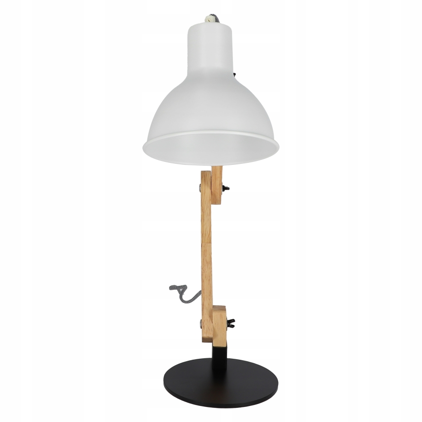 Lampa stołowa 1xE27/40W/230V biała/czarna