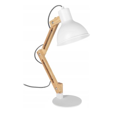 Lampa stołowa 1xE27/40W/230V biała