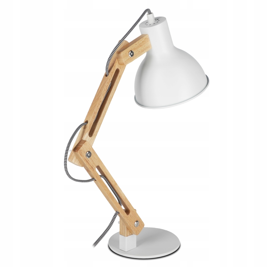Lampa stołowa 1xE27/40W/230V biała