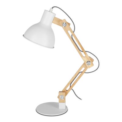 Lampa stołowa 1xE27/40W/230V biała