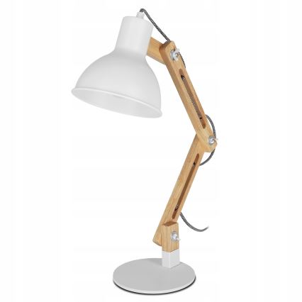 Lampa stołowa 1xE27/40W/230V biała