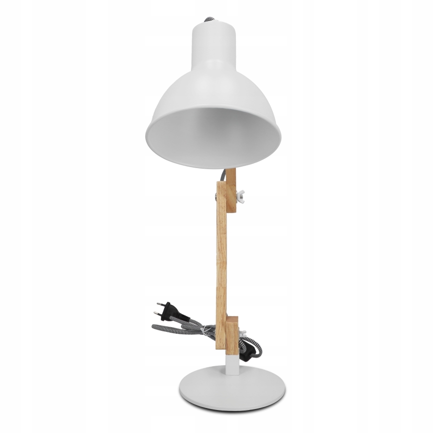 Lampa stołowa 1xE27/40W/230V biała