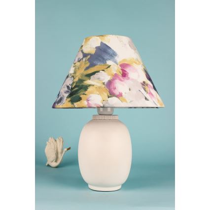 Lampa stołowa 1xE27/40W/230V biała/kolorowa