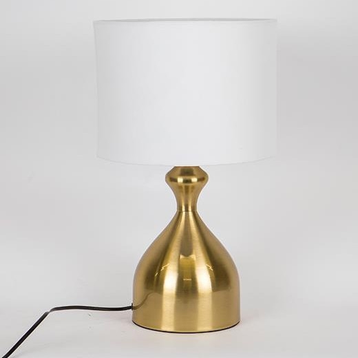Lampa stołowa 1xE27/40W/230V biały/złoty