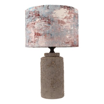 Lampa stołowa 1xE27/40W/230V brązowa/kolorowa