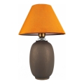 Lampa stołowa 1xE27/40W/230V brązowa/pomarańczowa