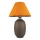 Lampa stołowa 1xE27/40W/230V brązowa/pomarańczowa