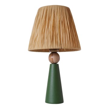 Lampa stołowa 1xE27/40W/230V brązowy/zielony