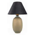 Lampa stołowa 1xE27/40W/230V czarna/beżowa