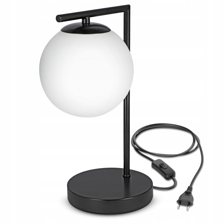 Lampa stołowa 1xE27/40W/230V czarna/biała